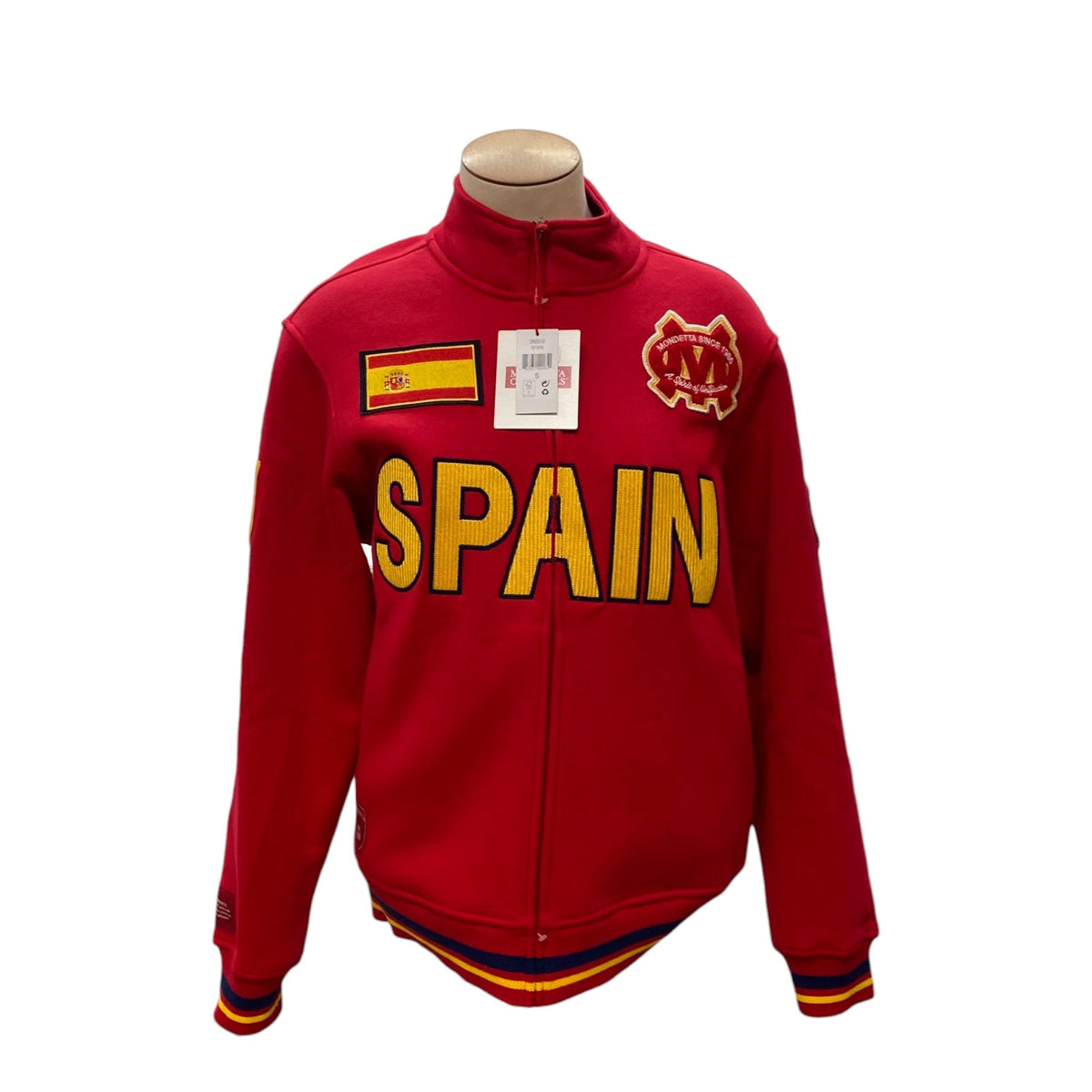 Mondetta Men's Soccer Jacket - Pitch Red/Spain SIZE - Small