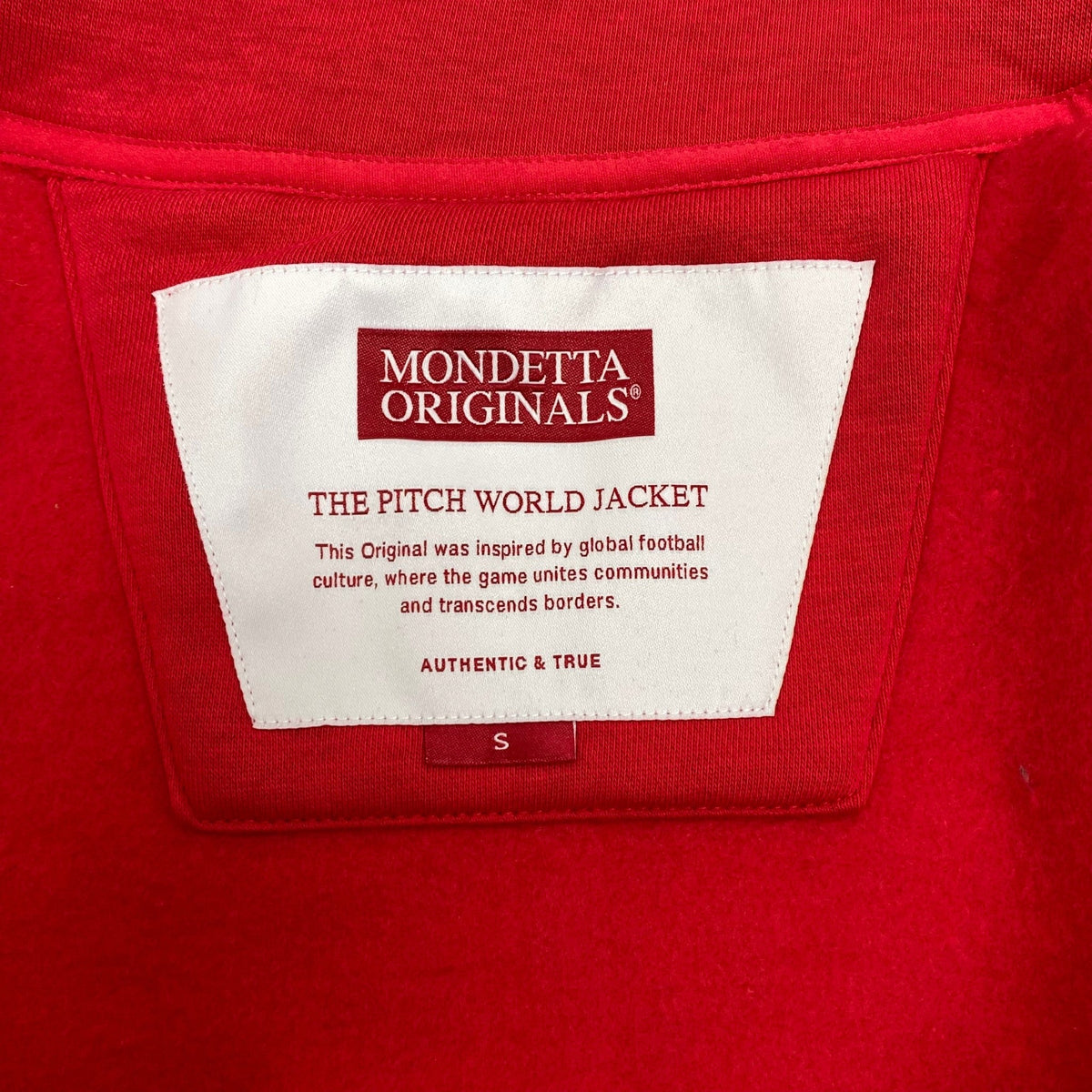 Mondetta Men's Soccer Jacket - Pitch Red/Spain SIZE - Small