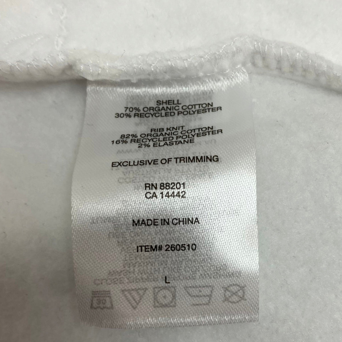 Mondetta Men's Soccer Jacket - Pitch White/England SIZE - Large