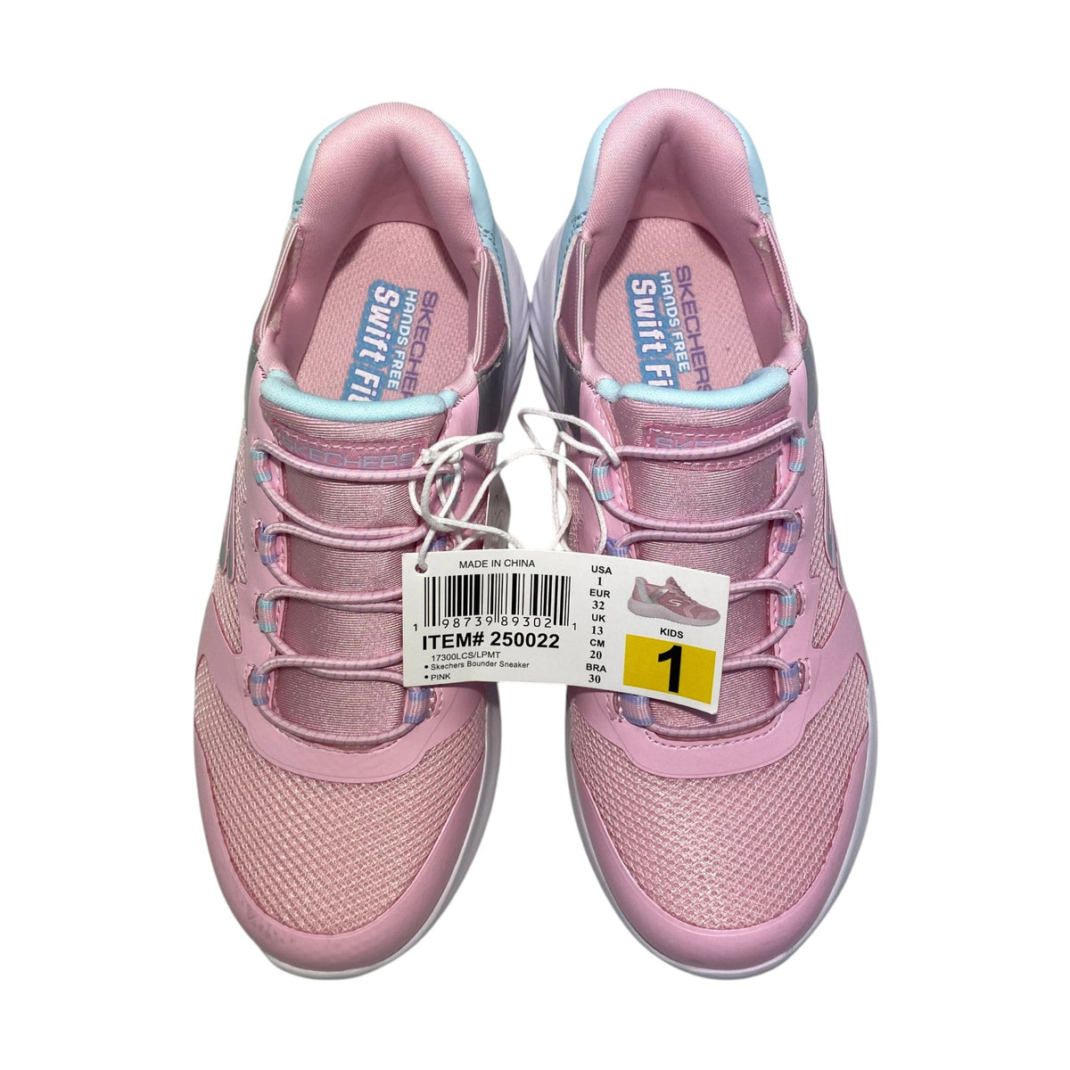 Skechers Girl's Bounder Swift Fit Sneakers - Pink SIZE - 35