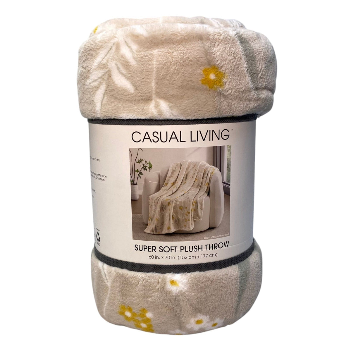 Casual Living Super Soft Plush Throw - Chloe Honey - 152 x 177cm
