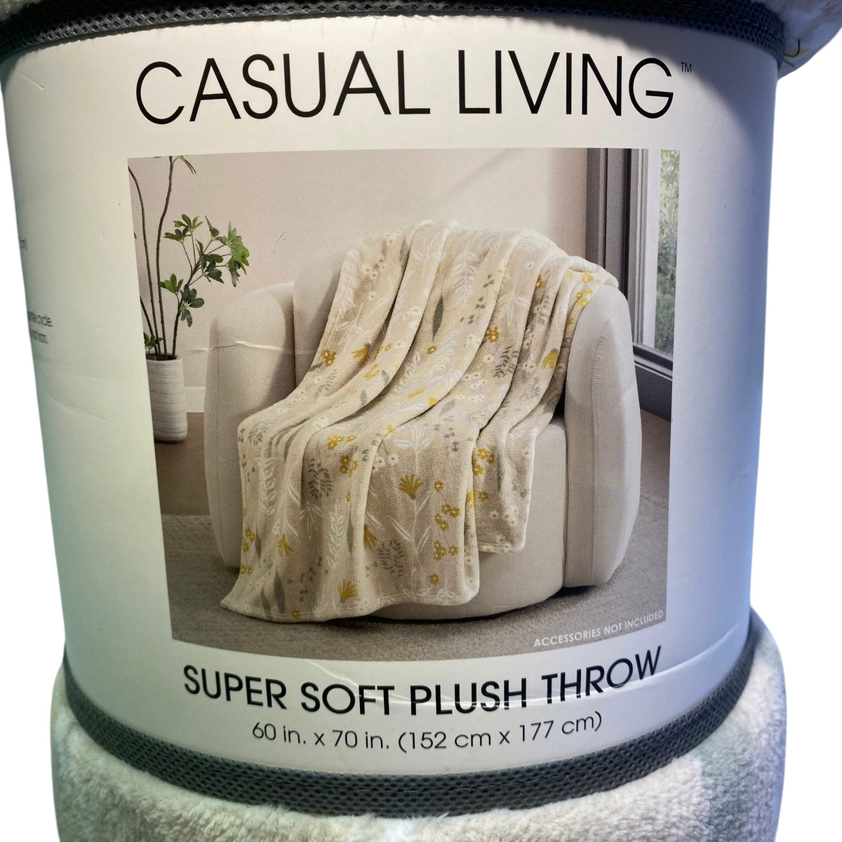 Casual Living Super Soft Plush Throw - Chloe Honey - 152 x 177cm