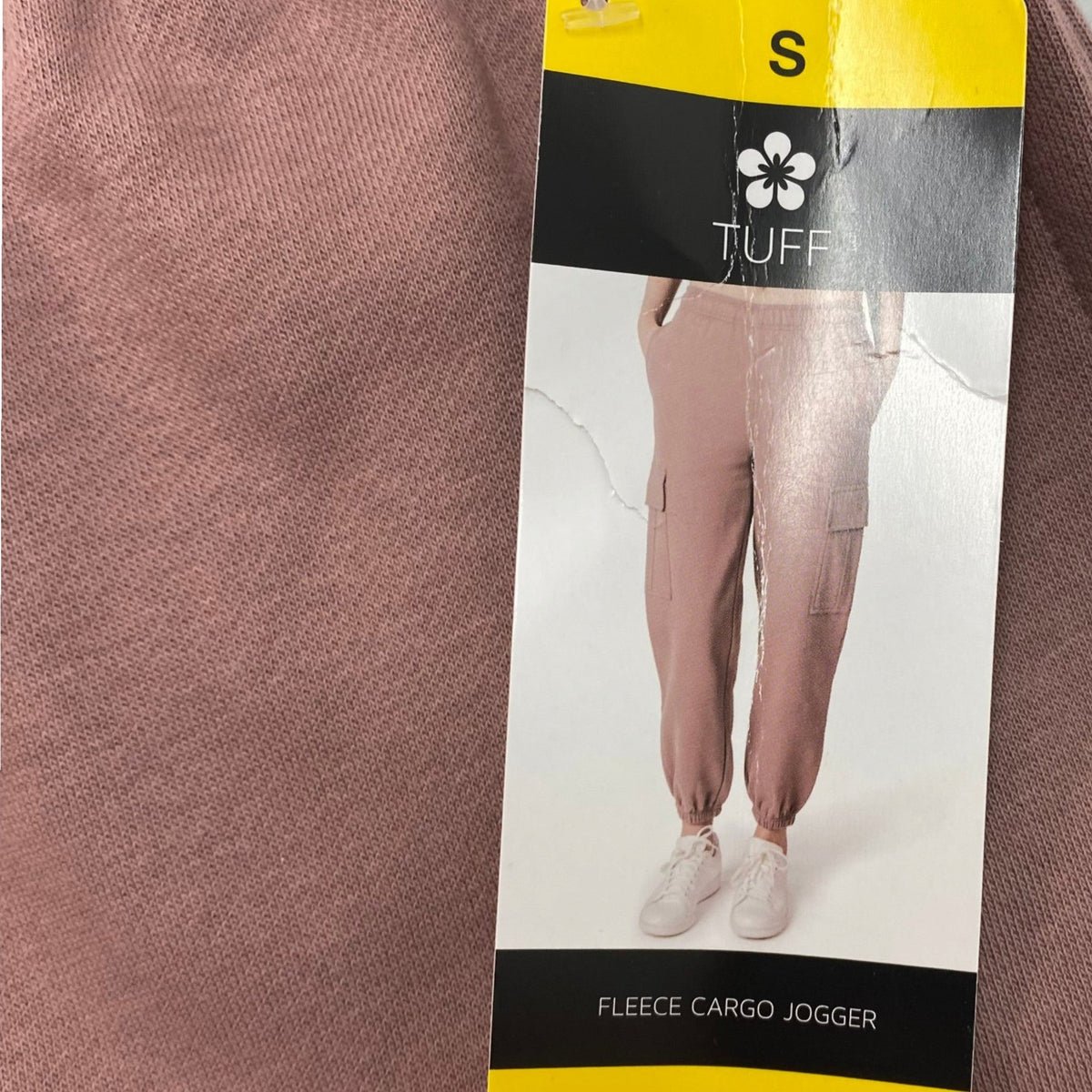 Tuff Women's Cargo Jogger Pants - Mauve SIZE - Small