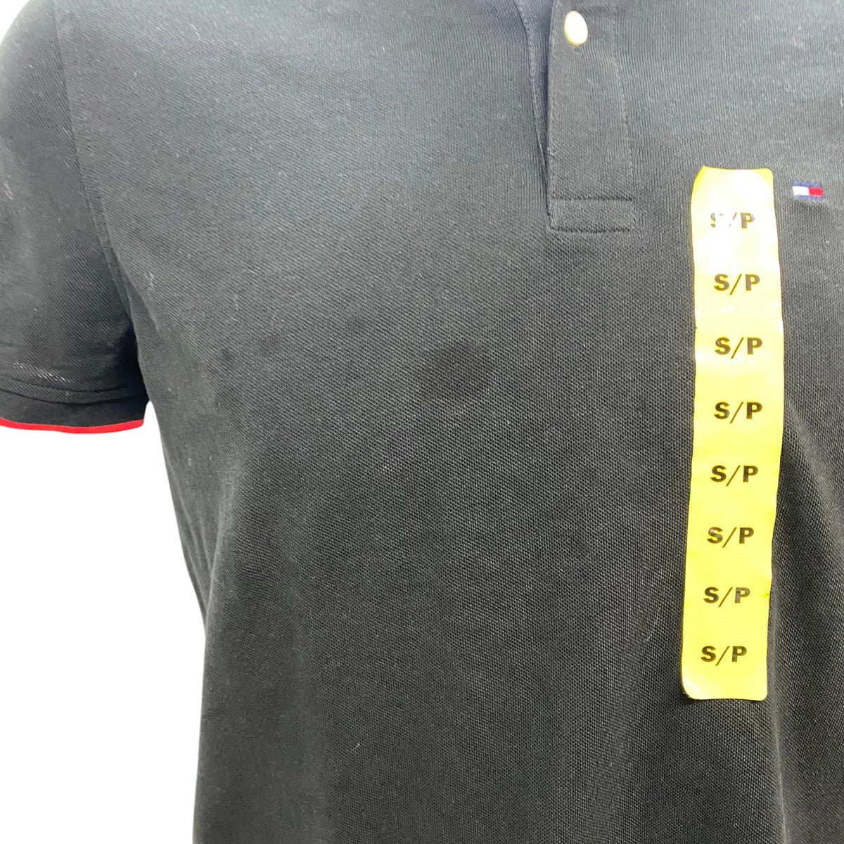 Tommy Hilfiger Men's Slim Fit Polo - Black SIZE - Small