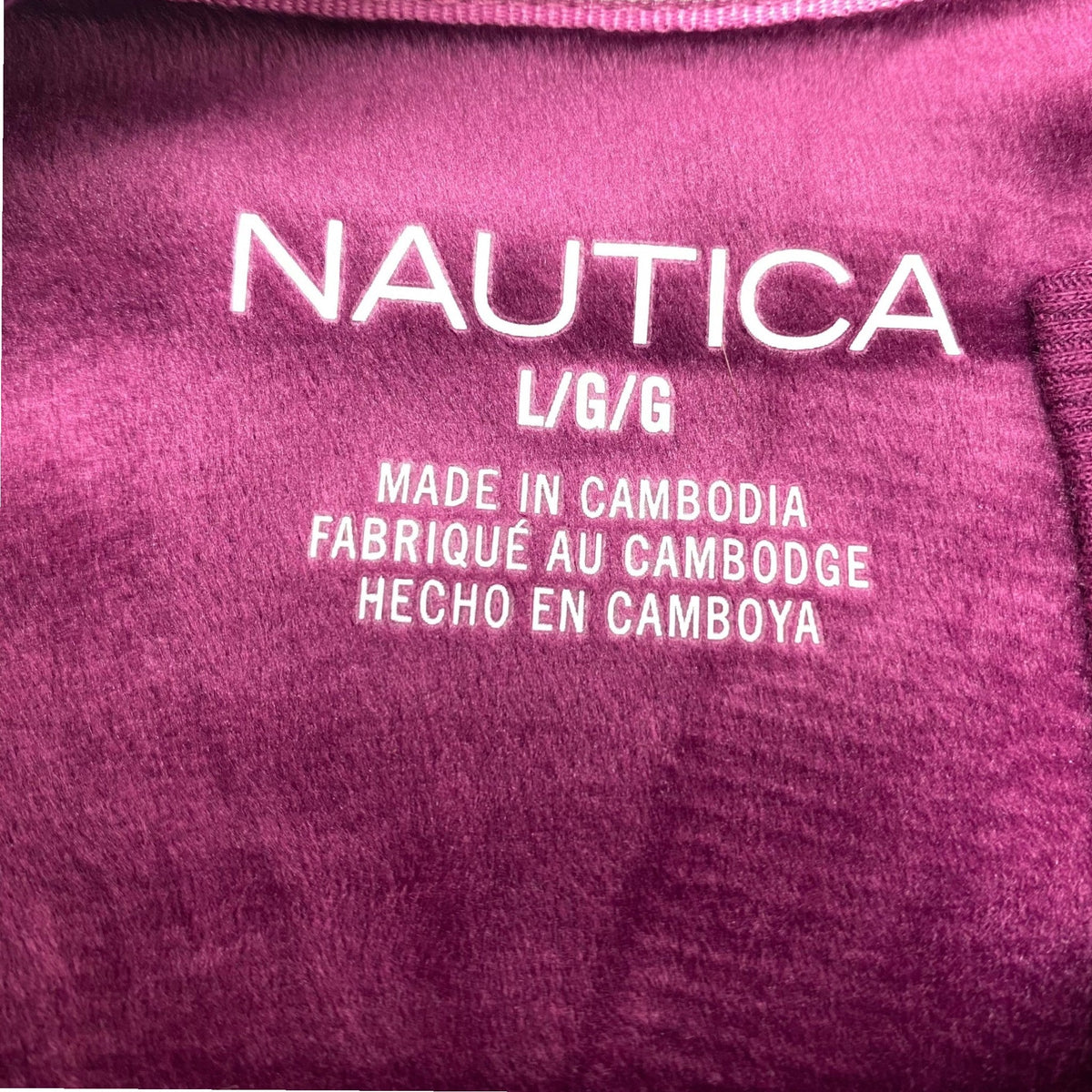 Nautica Women's 2 Piece Fleece Pyjama Set - Fuschia SIZE - Large