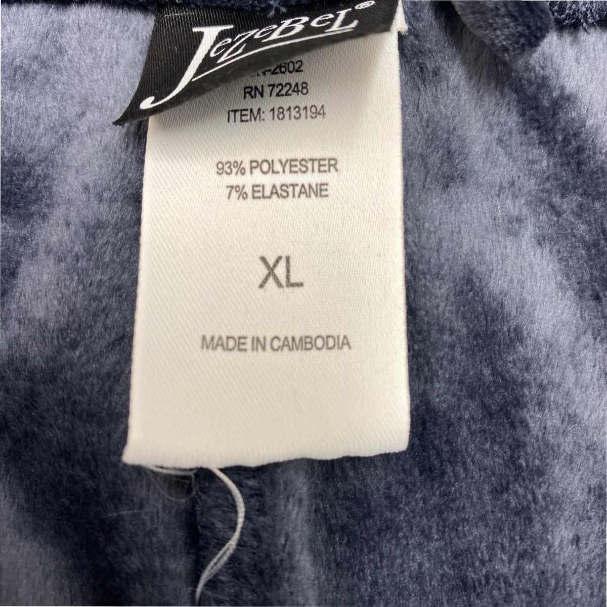 Jezebel Women's 2 Piece Velour Lounge Set - Ink SIZE - Extra Large
