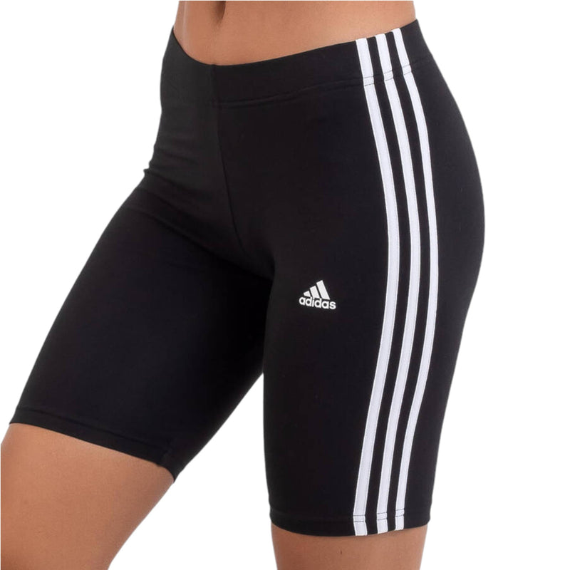 Adidas Women's Essentials 3 Stripe Bike Shorts - Small