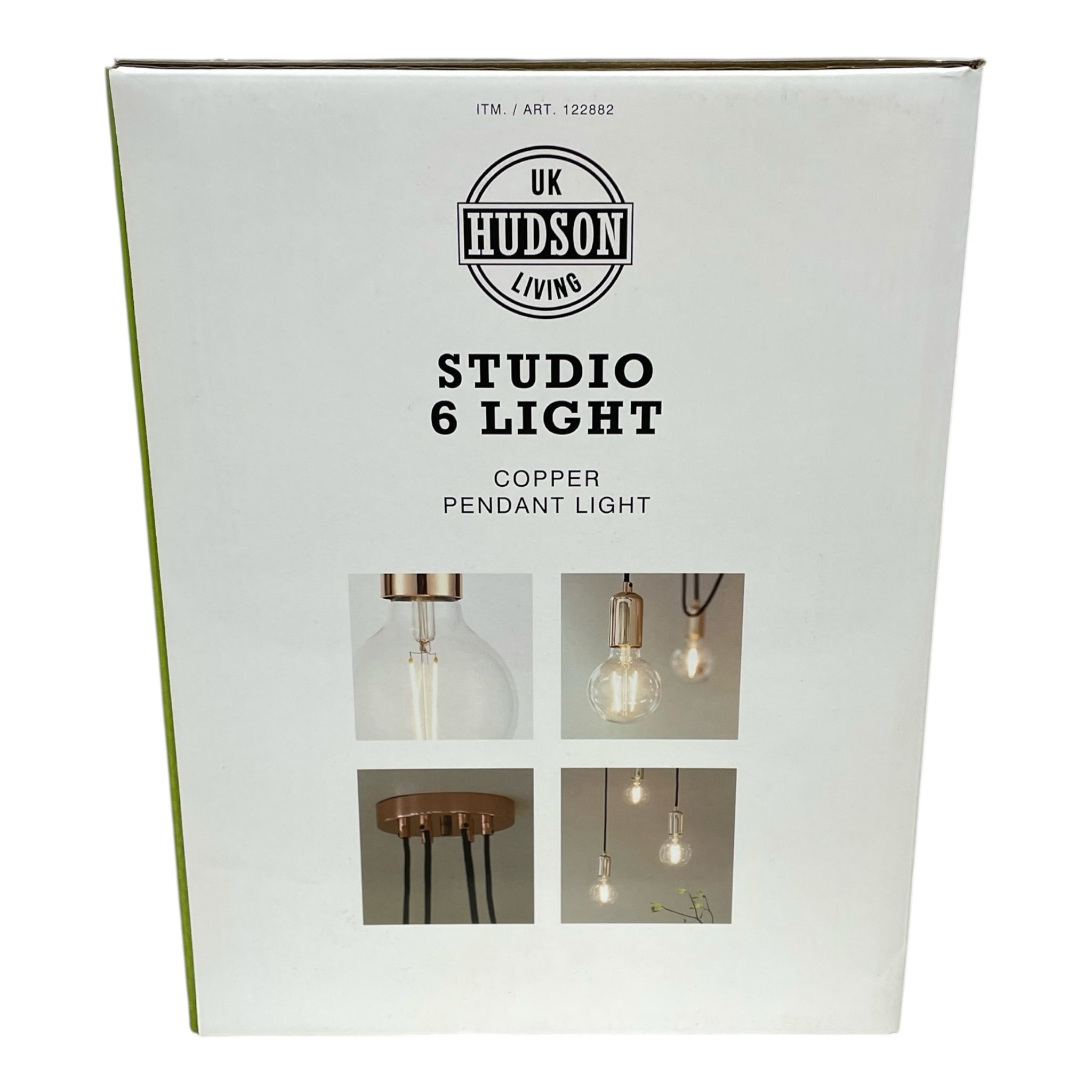 Hudson Living Studio LED Pendant Light Copper