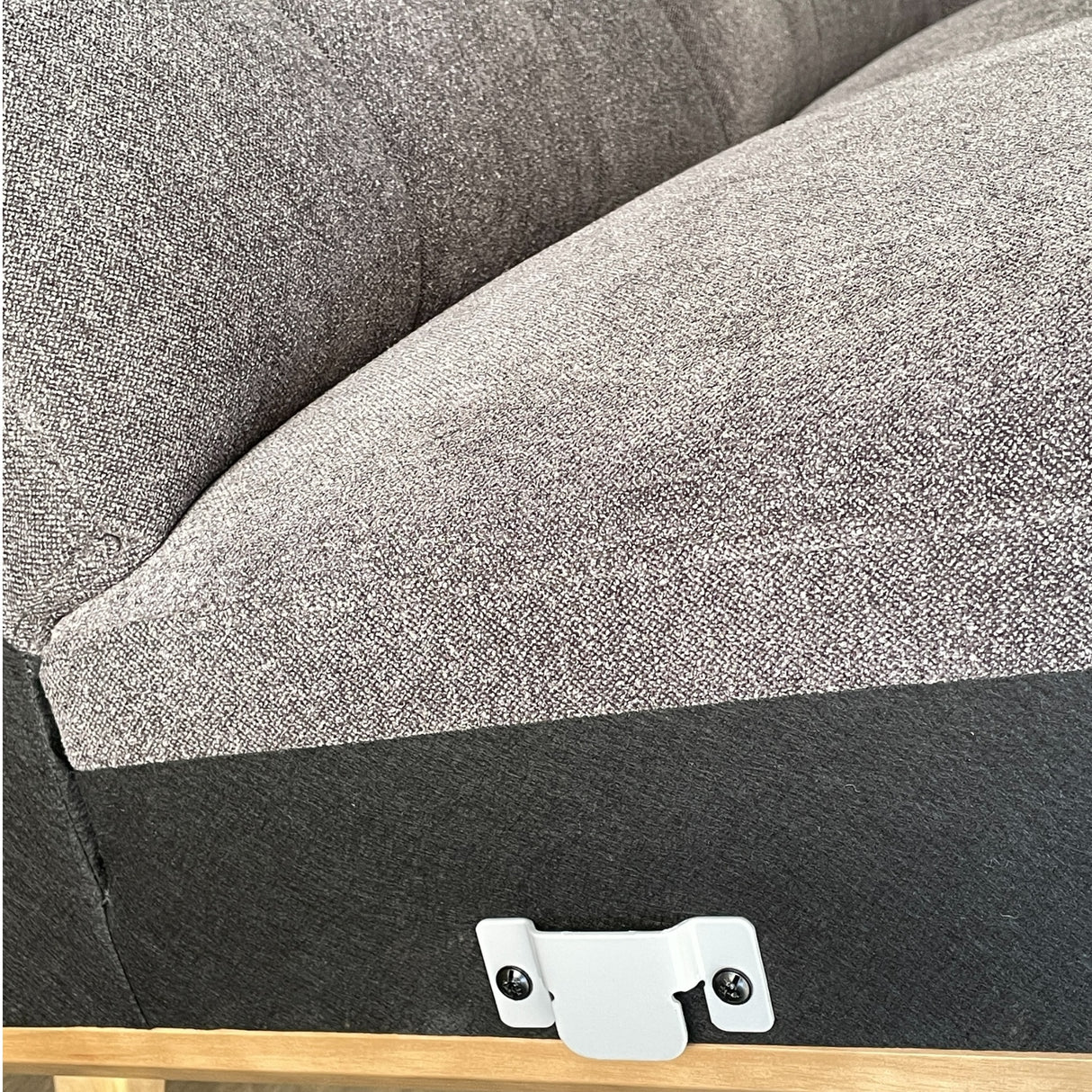 Aiden & Ivy 2 Piece L-Shaped Fabric Sectional Loungesuite