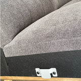 Aiden & Ivy 2 Piece L-Shaped Fabric Sectional Loungesuite