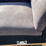 Aiden & Ivy 2 Piece L-Shaped Fabric Sectional Loungesuite