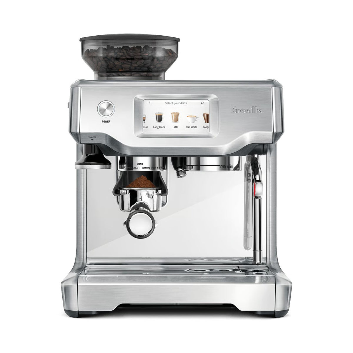 Breville The Barista Touch Brushed Stainless Steel Coffee Machine - BES880