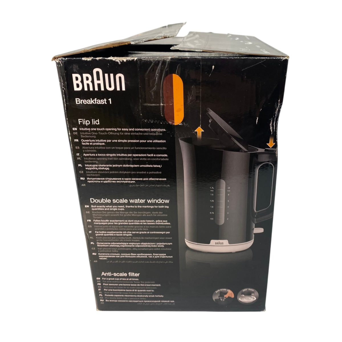 Braun Breakfast1 Water Kettle - Black
