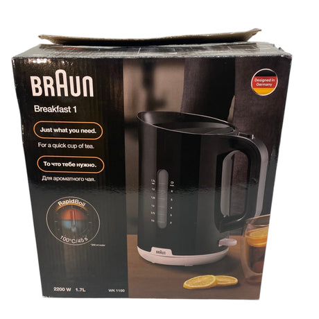 Braun Breakfast1 Water Kettle - Black