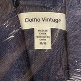 Como Vintage Women's Vintage Cardigan with Belt - Navy Blue