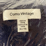 Como Vintage Women's Vintage Cardigan with Belt - Navy Blue