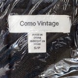 Como Vintage Women's Vintage Cardigan with Belt - Black