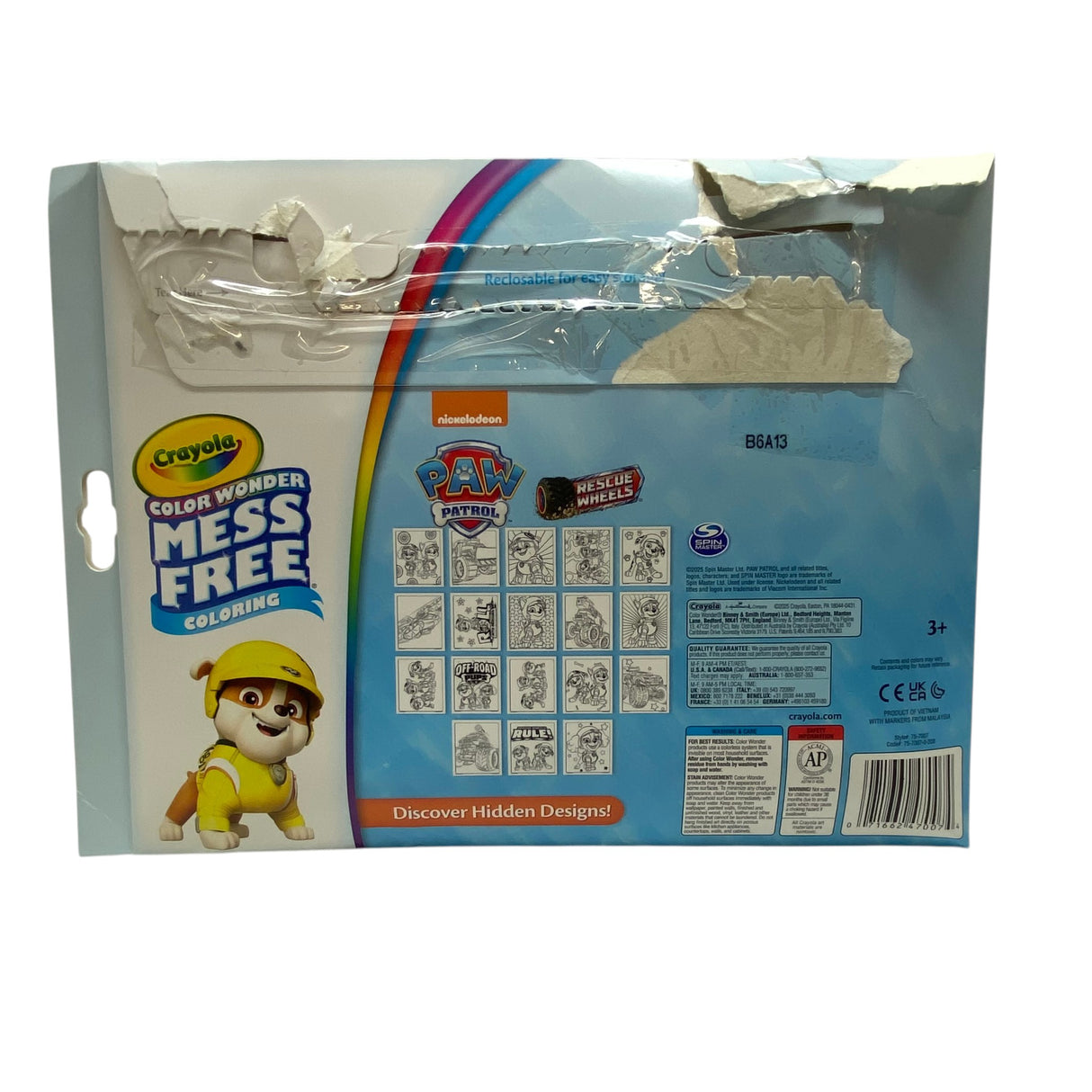 Crayola Colour Wonder Mess-Free Colouring - Paw Patrol