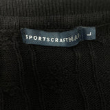 Sportscraft Men's Knit Sweater - Navy Blue - SIZE - Large