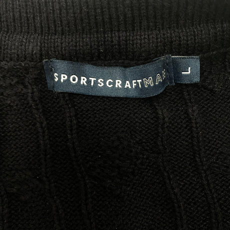 Sportscraft Men's Knit Sweater - Navy Blue - SIZE - Large