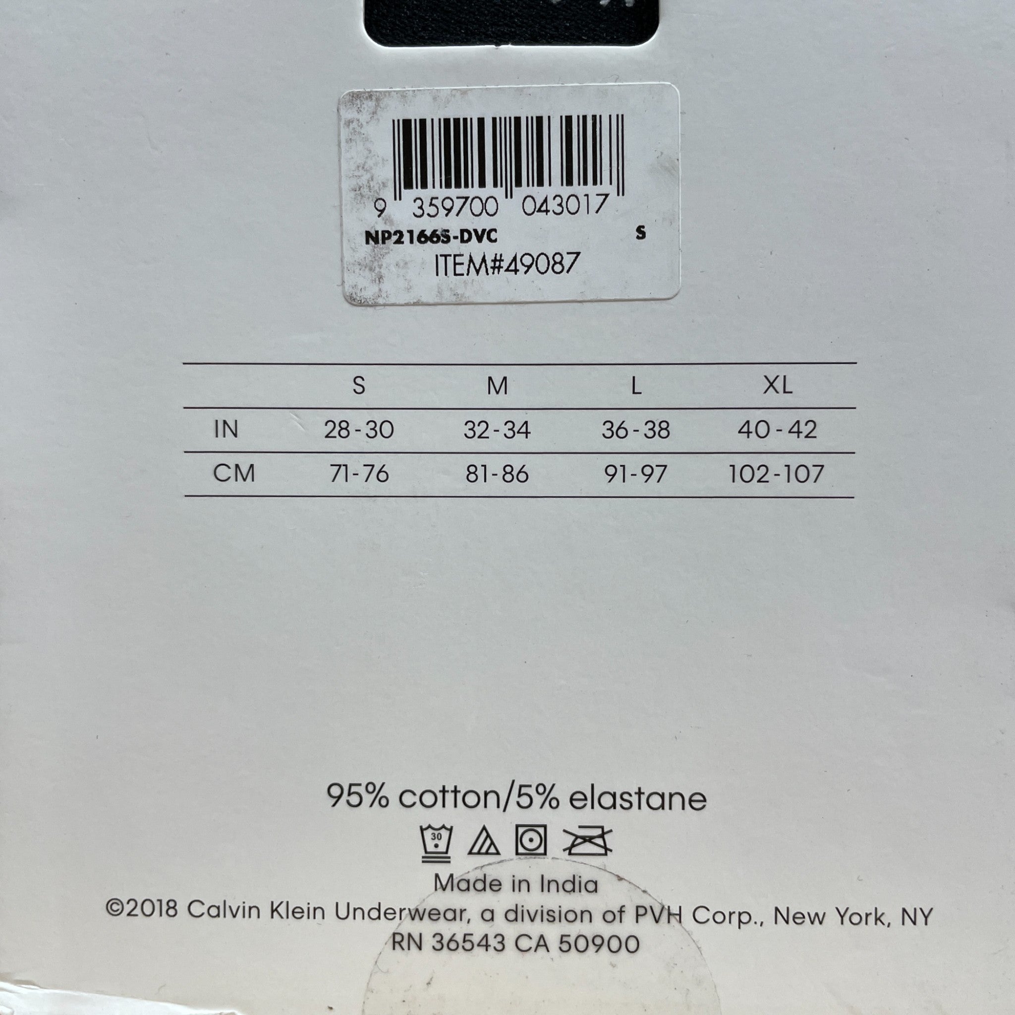 Calvin Klein 3x Mens Cotton Stretch Hip Briefs SIZE - Small