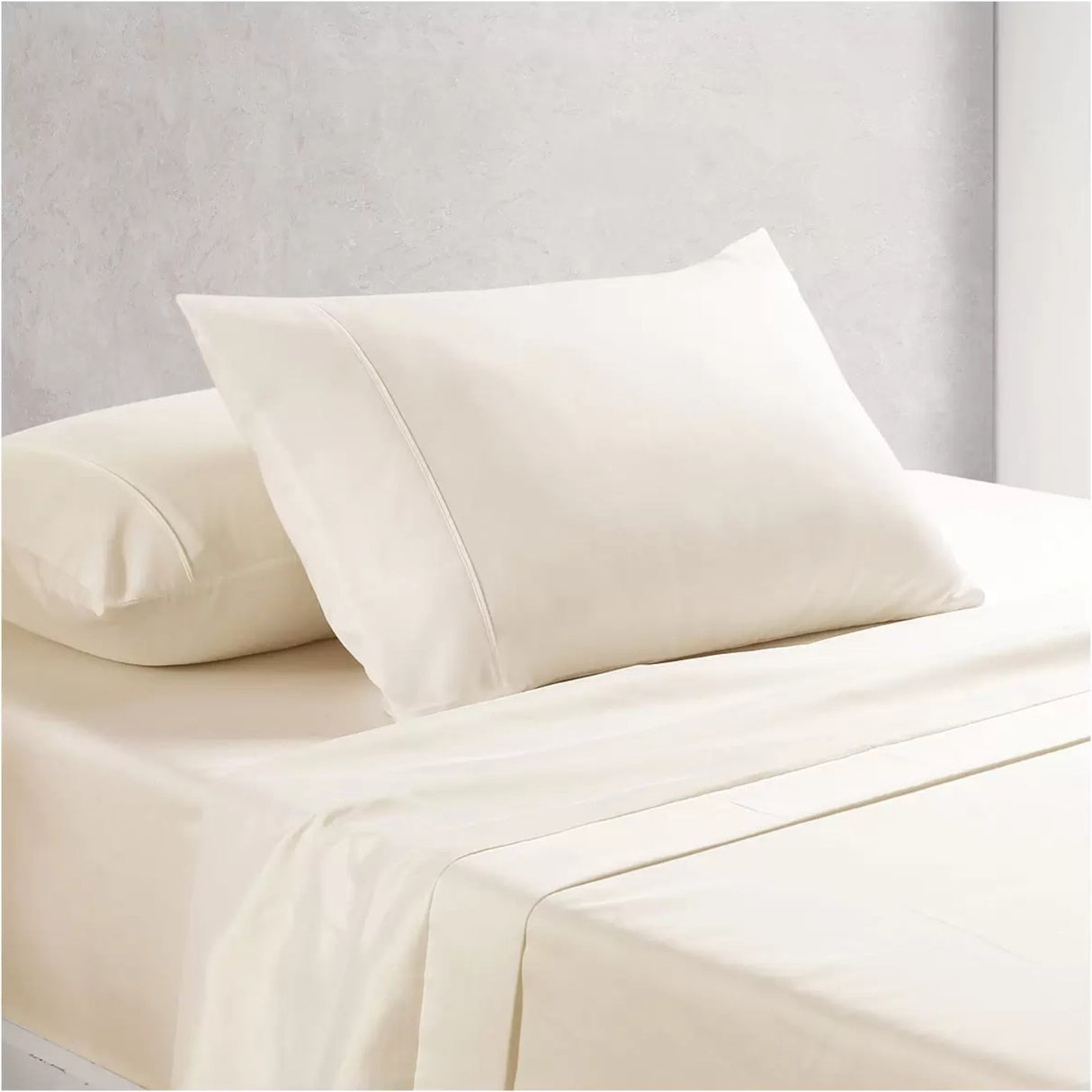 Onkaparinga Cotton Rich 1500 Thread Count Sheet King 4 Piece Set - Cream