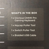 Glorious GMMK Pro 75% RGB Barebones Premium Compact Modular Mechanical Keyboard - Slate Black