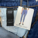 Bettina Liano Women's High Rise Skinny Jean - Light Wash SIZE - 8