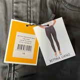 Bettina Liano Women's High Rise PU Coated Skinny Jean - Black