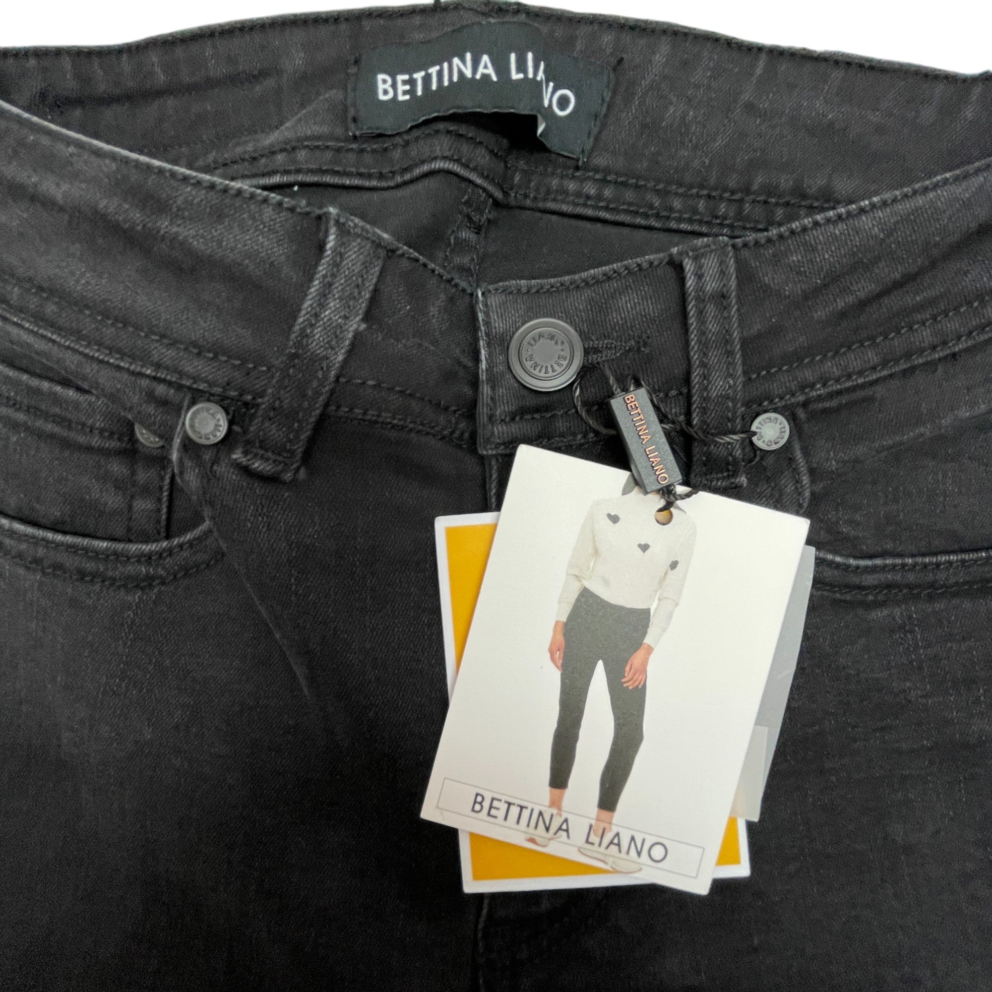 Bettina Liano Women's Jackie High Rise Skinny Jean - Black Wash