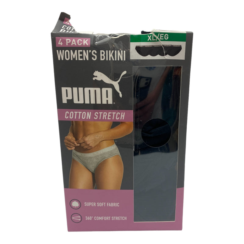 Puma 4x Women's Bikini Briefs - Black - XL