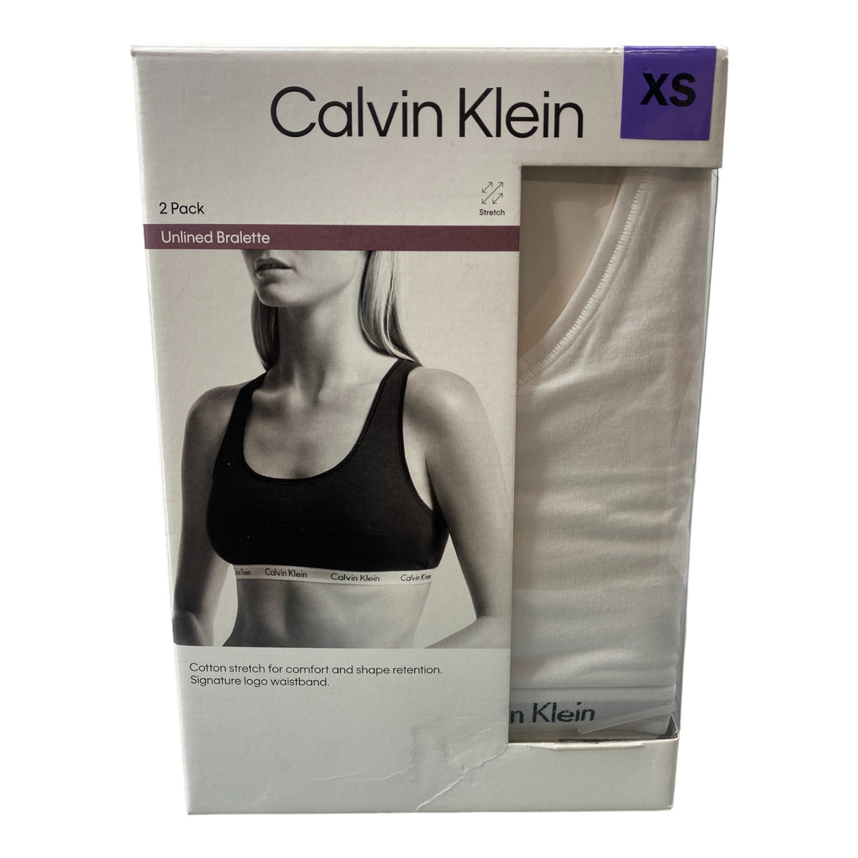 Calvin Klein 2x Women's Unlined Bralette SIZE - Extra Small