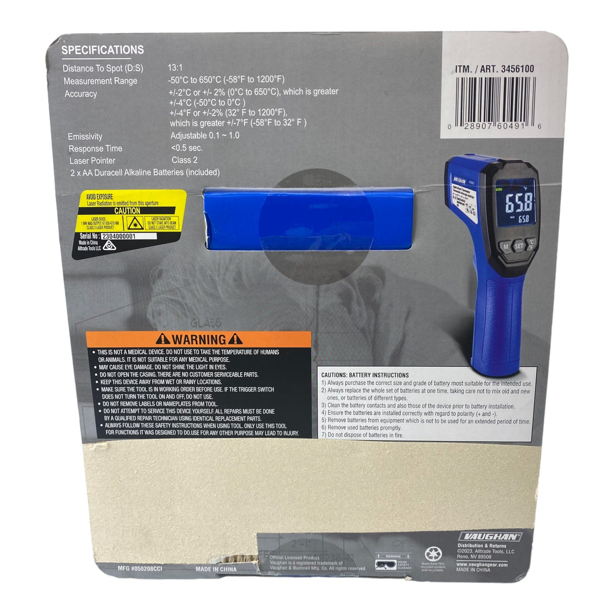 Vaughan Digital Infrared Thermometer