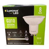 Luminus 8x GU10 5000K Daylight LED Light Bulbs