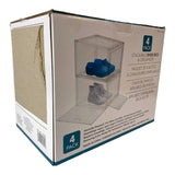 4 Pack Stackable Shoe Box & Organiser Set