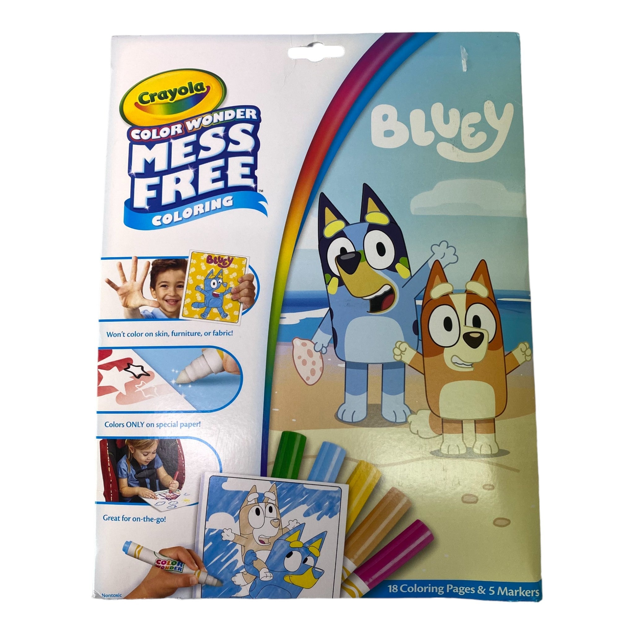 Crayola Bluey Colour Wonder Mess Free Colouring Pallet With Markers