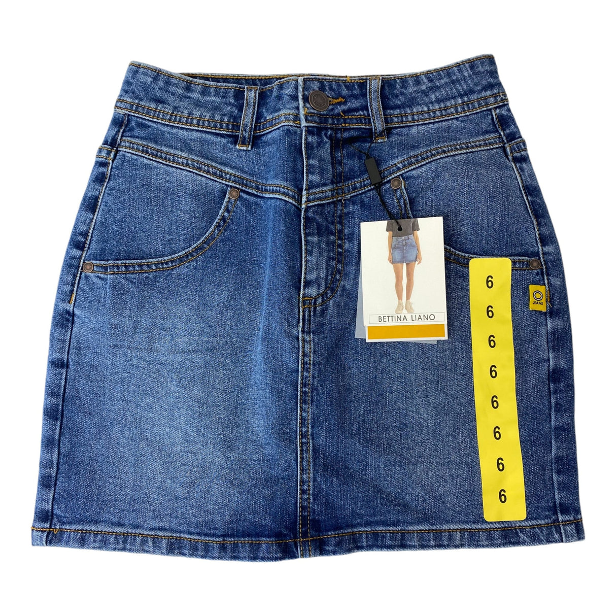 Bettina Liano Women's Denim Fitted Skirt SIZE - 6