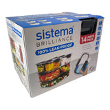 Sistema 14 Piece Set Brilliance Food Storage Container