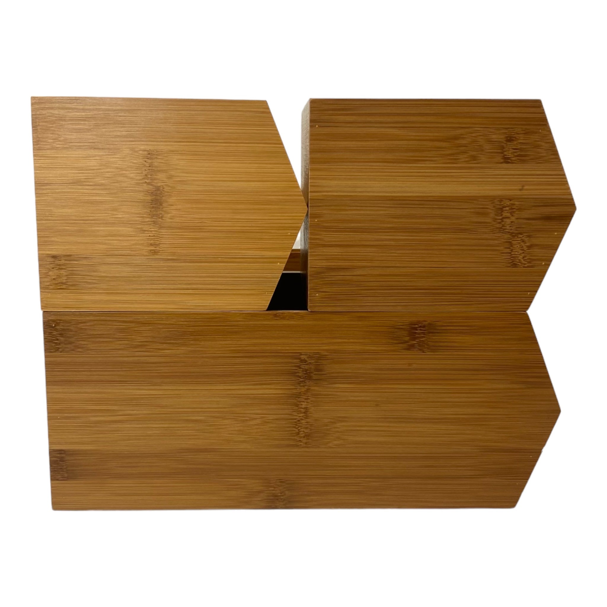 Seville Classics Bamboo Bin Organiser Set