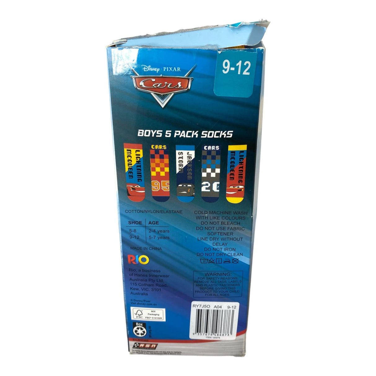 Disney Cars 5x Boys Socks