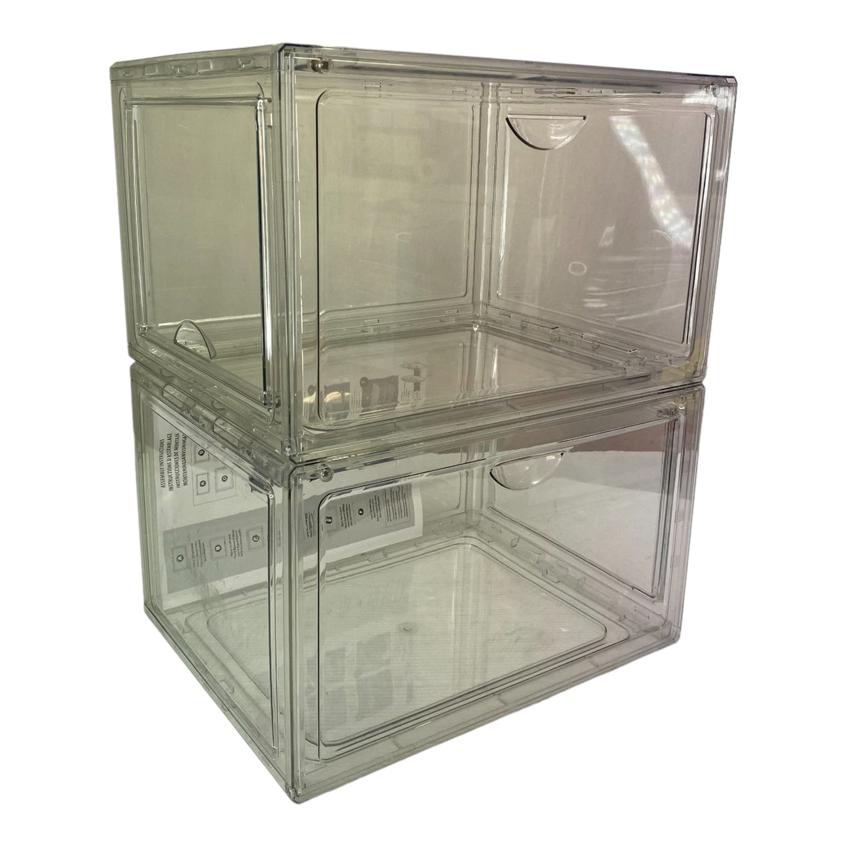 2x Stackable Shoe Boxes