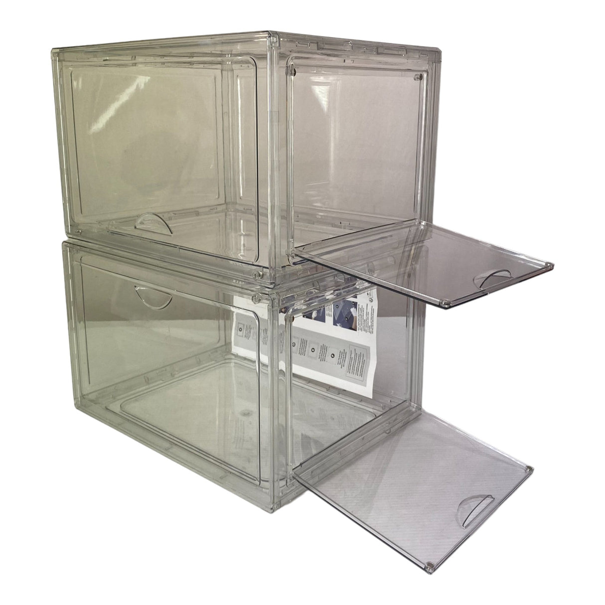 2x Stackable Shoe Boxes