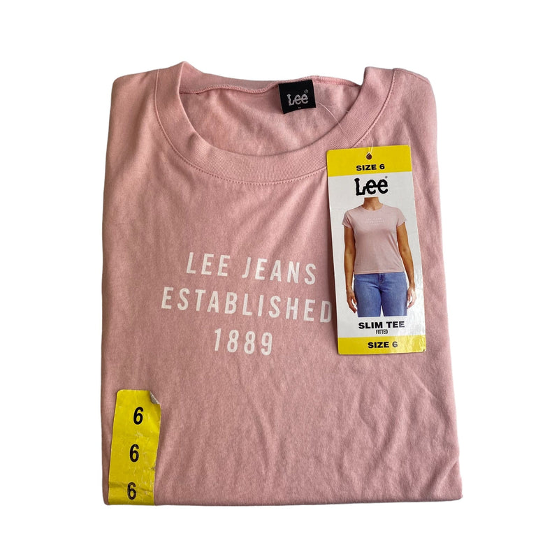Lee Women's Outlines Slim Fitted T-Shirt SIZE - 6