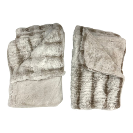 FRYE 2x Channel Pillow Cases - Biscuit
