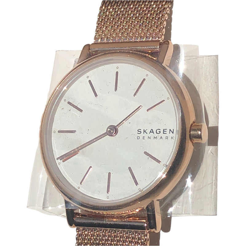 Skagen Ladie's Signatur Lille Slim Rose Gold-Tone Steel Mesh Watch