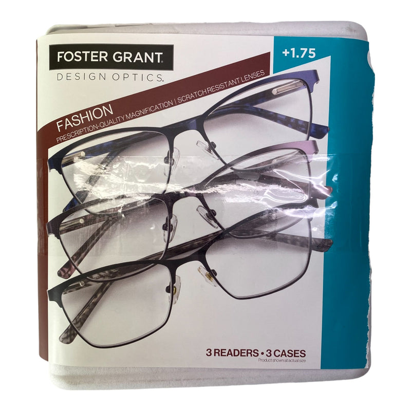 Foster Grant 2x Reading Glasses +1.75