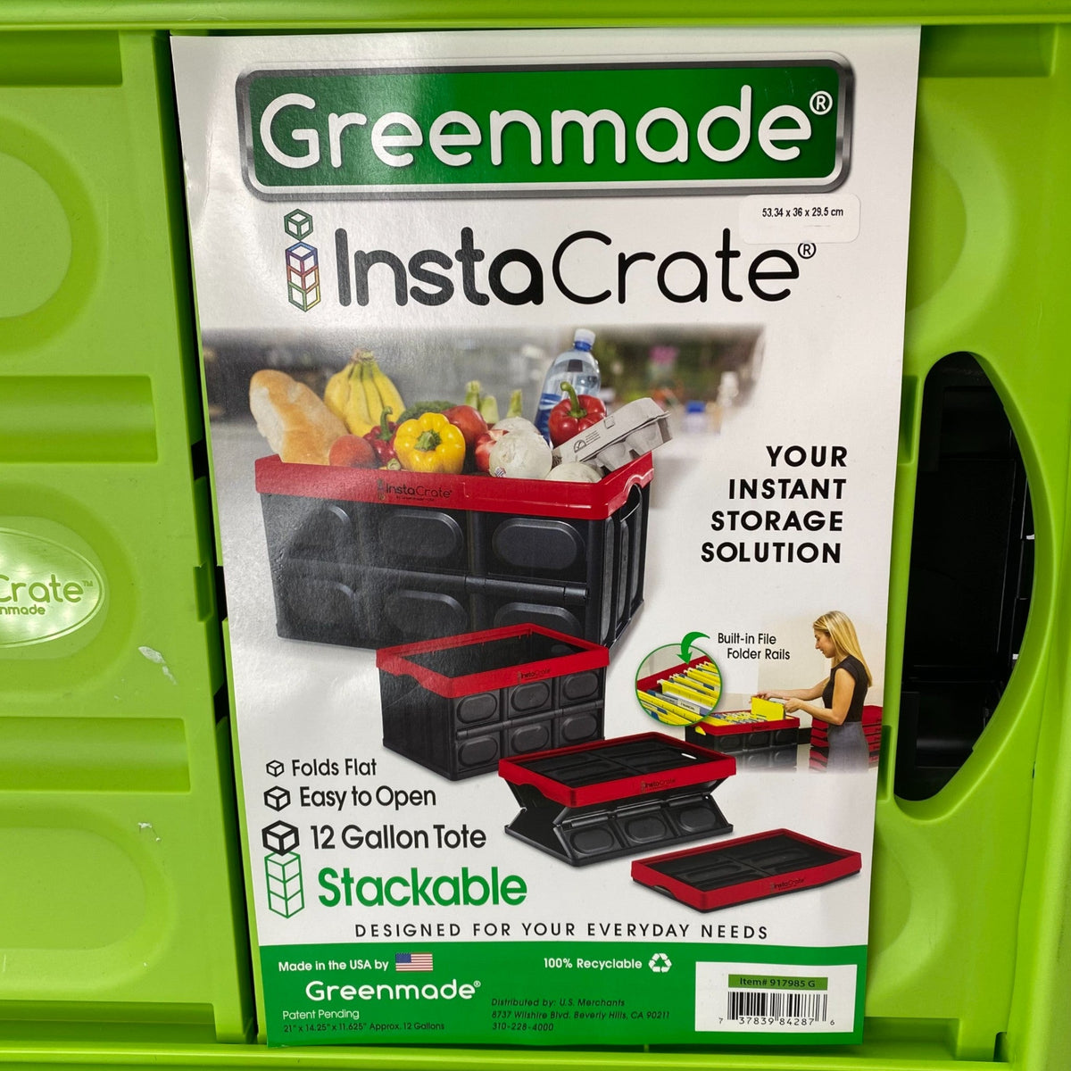 Green Made InstaCrate Collapsible Storage Container