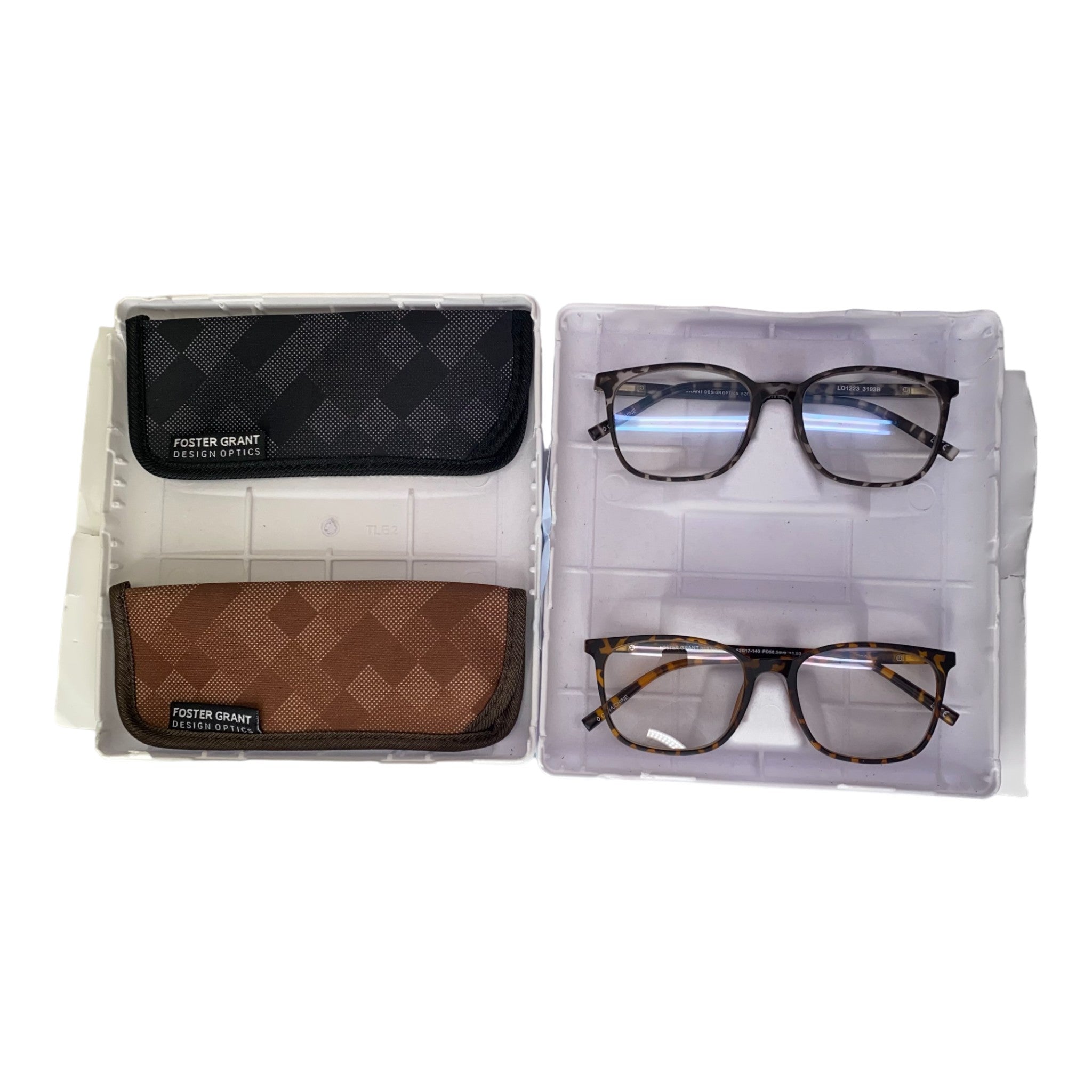 Foster Grant 2x Blue Light Reading Glasses
