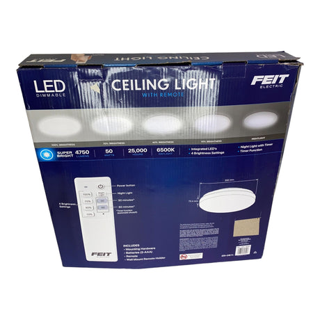 Feit Electric LED Dimmable Round Ceiling Light With Remote Control
