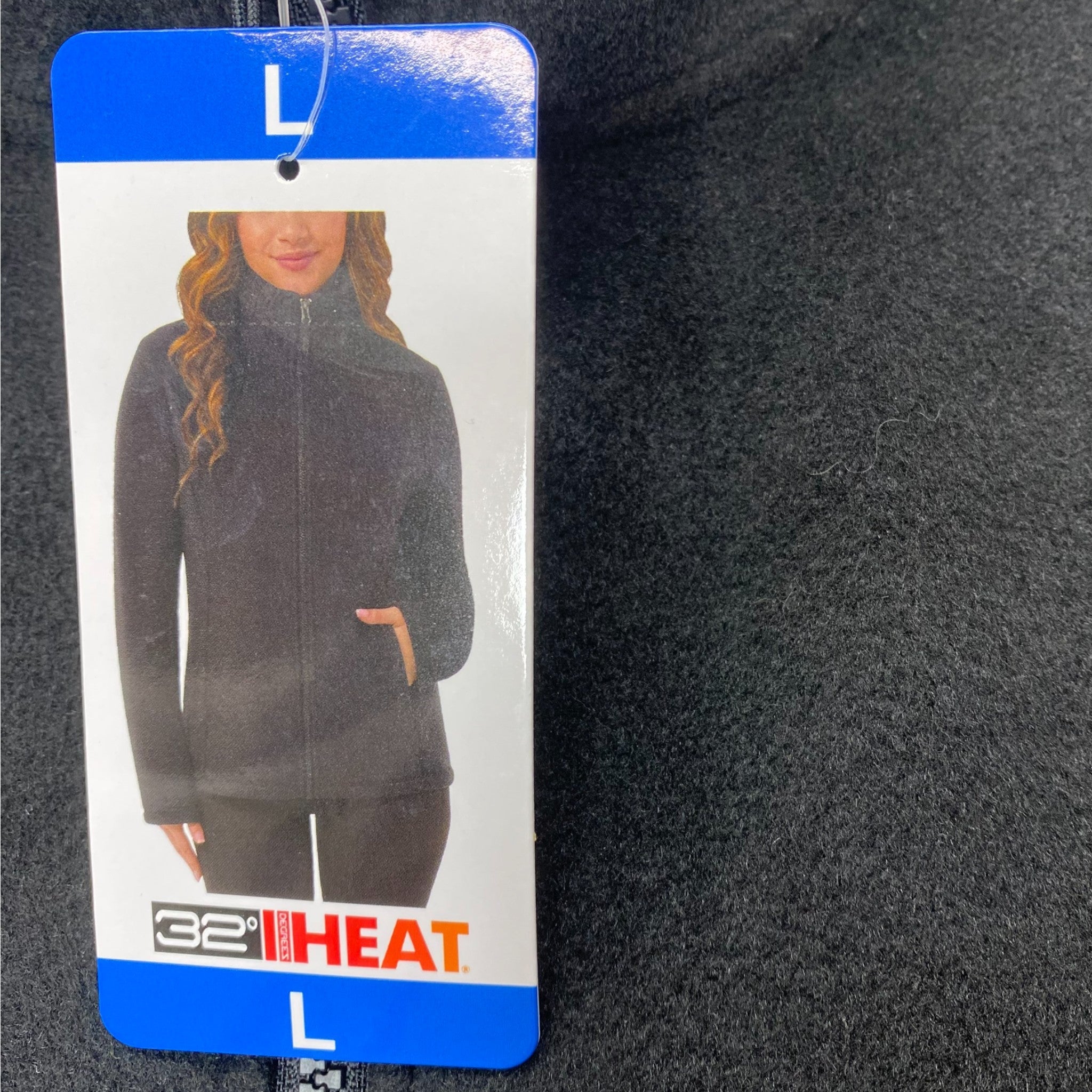 32Degrees Women's Zip Through Faux Wool Jacket SIZE - Large